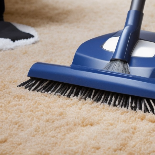 a-person-using-a-carpet-sweeper-on-a-hig-57764173.png